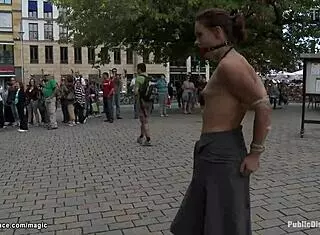 German babe, are you ready for street humiliation?