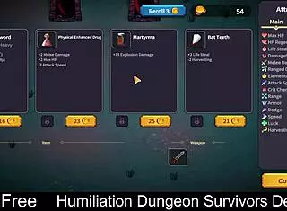 Humiliation In Dungeon Survivors Demo With Femdom And Monsters