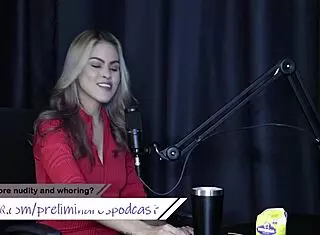 sofie lollipop transsexual in sheer red shows blowjob and more