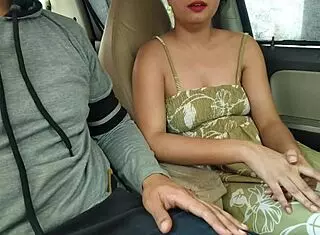 blackmailing gf in car for risky sex