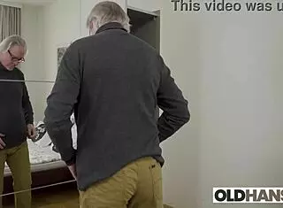 Oldhans Gets A Helping Hand With Wet Pussy Licking