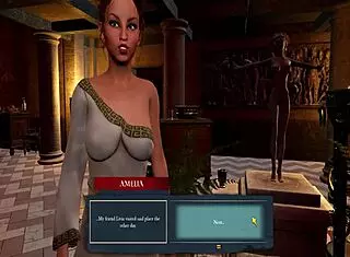 taste the exotic hermaphrodite's shaved pussy in slaves of rome