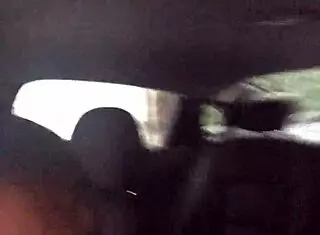 Ebony pornstar gives public blowjob in car, getting choked and spat on