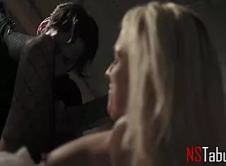 Misha mynx punishes horny blonde slave