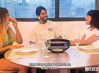 i challenged my friends to a game with threesome prize at my apartment