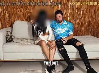 sexy elegant latina gets tricked into hard fuck