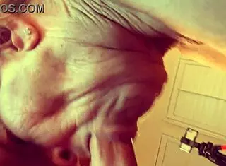 granny velma dinkley sucks cock in open bathrobe pov