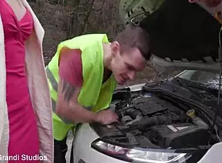 Barbie On The Road With Vivian And Lola In A Rough 6on1 Session Featuring Bwc And Big Gapes