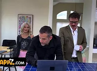 Stepdads teach their stepdaughters seductive poses on camera.