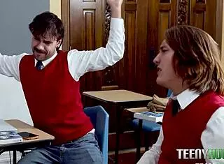 teachers pet, want to turn study into threesome?