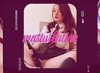 British Student Fingers Both Holes in Homemade Fetish Video