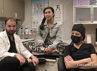 Tanned Jasmine Rose In Handcuffs With Dildo