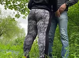 I Felt My Mother-In-Law's Camel Toe in Leggings While She Made Me Cum