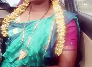 Indian housewife enjoys car sex with father-in-law during long drive