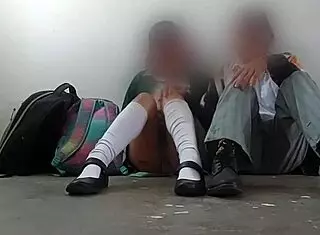 amateur mexican students homemade party in warehouse