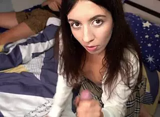 I fucked my girlfriend next to her stepdad in bed