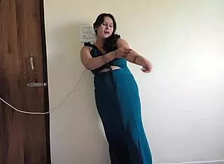 Chubby milf bent over, craving blowjob and pussy fucking.