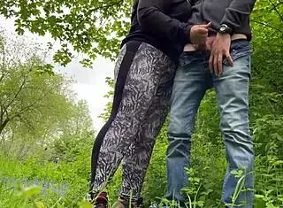 I Felt My Mother-In-Law's Camel Toe in Leggings While She Made Me Cum