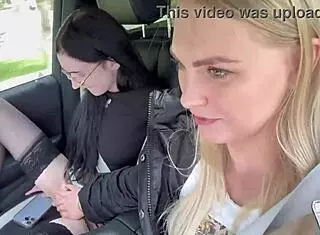 Giving her driver's lessons, but 'Fuck me hard in the back of the car outdoors!'