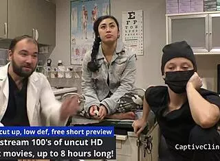 Tanned Jasmine Rose In Handcuffs With Dildo