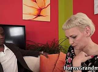 Granny's bush gets spermed!