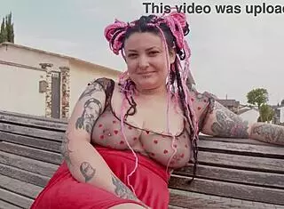 Casting Y FOLLADA DE Rebeca Addams with BIG COCK BLOWJOB and TATTOOED TITS