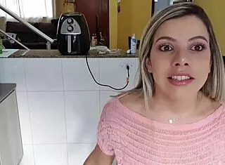 I watch this latina with natural tits masturbate, it's so sexy.