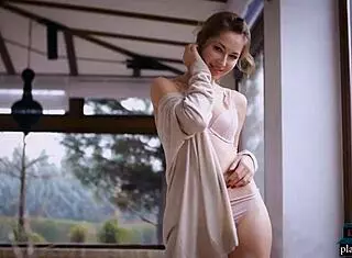 Russian Model Diana Lark Strips Naked for Playboy Shoot!