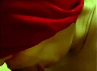 enjoying time with friend while using dildo at home