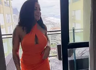 Latina Pornstar Sucks Big Black Cock and Rides to Cumshot