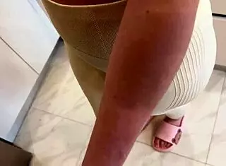 stepson sneaks in to fuck his busty stepmother while stepfather is away, with russian chat and english subs