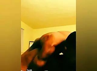 ebony couple shares homemade geeky moments together