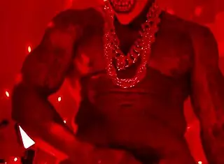 Hallelujah Johnson Worships Big Black Hairy Cock In Domination Scene