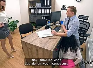Loan4k Slutty Boss Bangs Naughty Manager on Office Table!