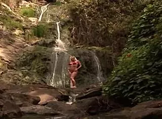 Blonde Milf Nikki Hunter Takes Big Black Cock Outdoors!