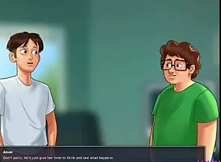 stepmom and stepsis with huge boobs got fucked