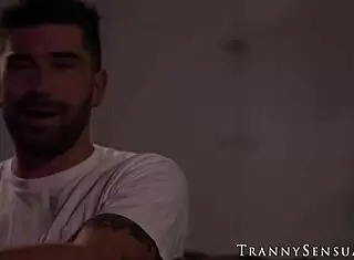 Tranny Crystal Thayer Covered in Cum After Hardcore Pounding