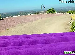 busty masseuse fucks client outdoors?