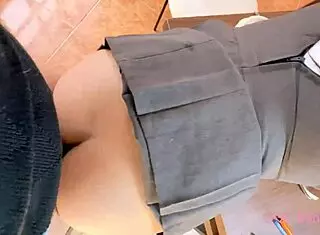 private classes lead to doggystyle blowjob and cum in uniform