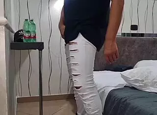 crazy cumshot with huge cock and open asshole