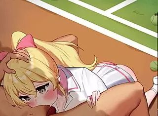 i'm the sex counselor and athletic girls are the best, tennis senior gives me blowjob