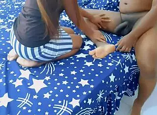 Husband fucks wifes sister sleeping indian slut bhabhi share bed