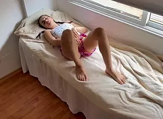 Stepbrother caught me and fucked me hard