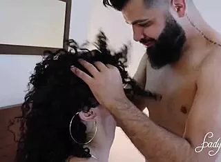 skinny hairy chick fucks hard with pure desire
