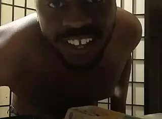 Cooking with banana in kitchen after dark