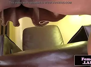 Ebony tranny masturbates cock in first time fetish