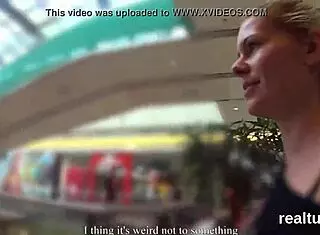 stunning czech girl seduced at mall for pov action