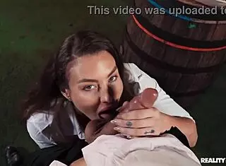 today's special gloryhole with ballerina in uniform