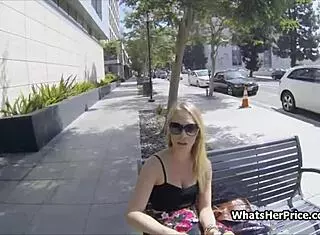 hey, this broke blonde teen from the street is getting pounded for some extra cash