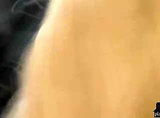 Intriguing Contrast: Big Tits Babe Undressing with Clothes Ripped in Solo Striptease